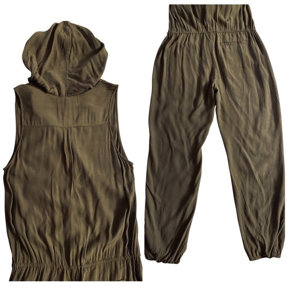 JOIE (SOFT) - Biltmore B Jumpsuit in Deep Lichen Green - L - Picture 14 of 16